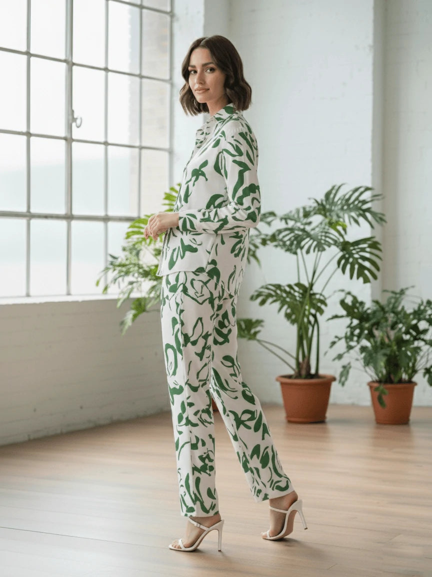 ✨ ZiNova – Ensemble Élégance Artistique en Lin ✨