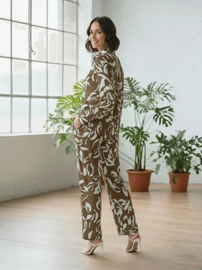 ✨ ZiNova – Ensemble Élégance Artistique en Lin ✨