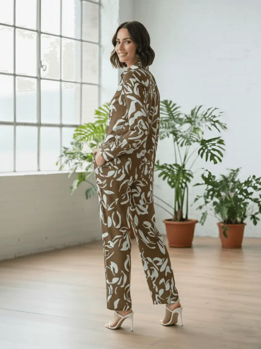 ✨ ZiNova – Ensemble Élégance Artistique en Lin ✨